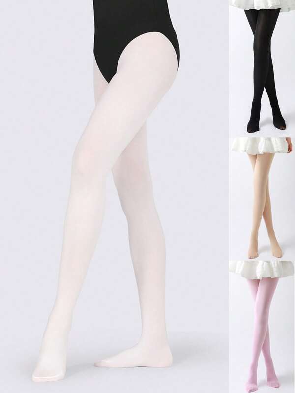 1/3 pares de medias de baile para niños, calcetines de princesa de 80D, para primavera y otoño