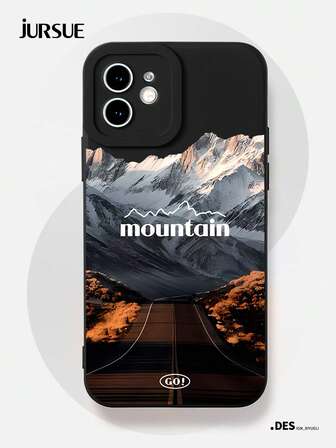  Travel JURSUE Fashion Aesthetic Funny Shockproof Protective Soft Phone Case Compatible With IPhone 16 15 14 13 12 11 Pro Max SE 2020 X XR XS Ip 8 7 Plus YH240