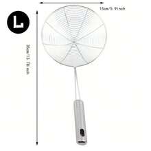 1 Cái, Rây lọc chiên bằng thép không gỉ bền và thiết thực, Dụng cụ chiên nhà bếp, Có thể dùng làm rây lọc, Phụ kiện nhà bếp, Quà tặng dụng cụ nhà bếp không thể thiếu cho đầu bếp tại gia, Lưu trữ tiết kiệm không gian cho dụng cụ sắp xếp nhà bếp - Bạc - Xem 5