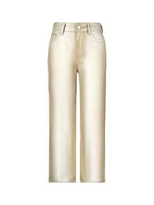 女式 Y2K 休闲破洞直筒牛仔裤，度假风格，秋季