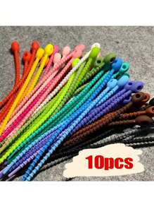 10/15/20/30/50 件 120 毫米硅胶线整理套随机颜色硅胶线收纳盒耳机线绕线器套件，生日/复活节/总统日/男朋友/女朋友的礼物