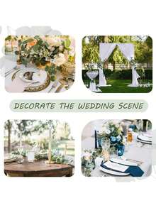 20PCS/40PCS/60PCS 人造花-桉树叶、苹果叶、满天星、假植物、家居、餐厅、客厅、户外花园装饰、插花艺术、摄影道具、秋季、春季、花瓶、花墙、花环、新娘花束、婚礼装饰、DIY 花环材料、生日派对装饰材料、家居装饰配件、情人节、新年礼物