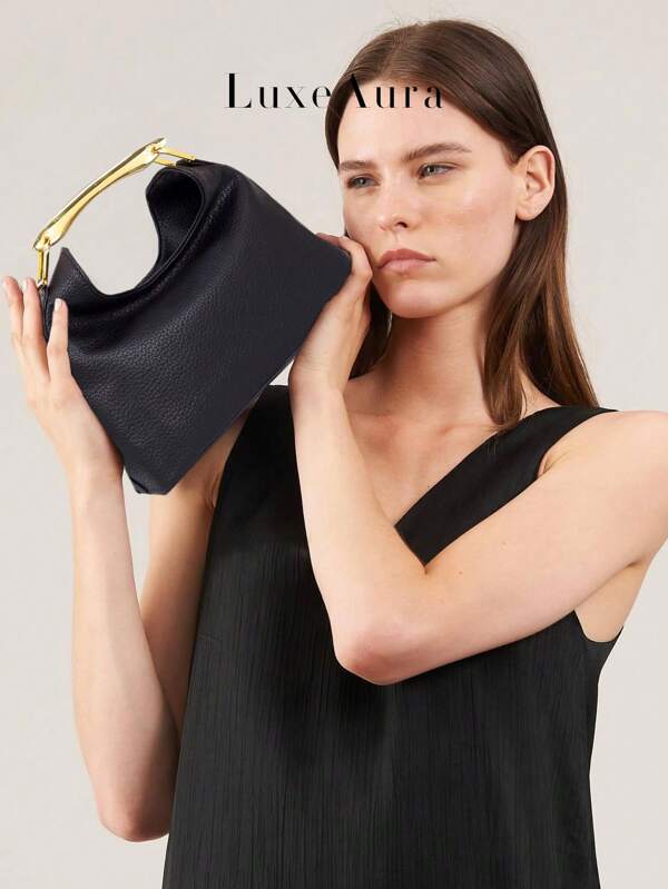 European And American Style Shoulder Bag, Crossbody Bag, Clutch Bag, Niche Design Handbag For Women, New Arrival Clasp Lunch Box Cloud Bag, Casual Small Square Shoulder Bag