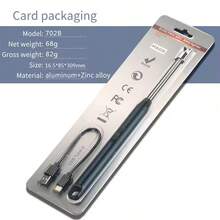 Encendedor Eléctrico Recargable USB - A Prueba de Viento - Para Barbacoas, Velas, Estufas de Gas (Largo con Manguera),Gris - Gris - Ver 10