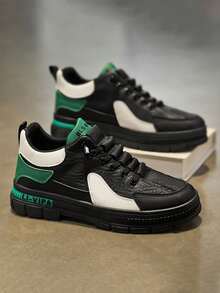 Minimalist Men's Shoes - Zero-Gravity Lightweight Running Shoes With Seamless Construction For Natural Gait Training - 黑綠色 - 查看 5