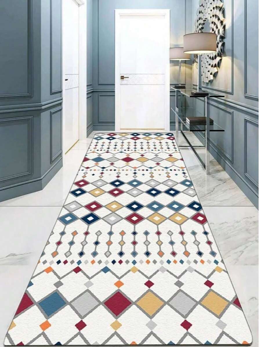 In der Türkei hergestellt - Waschbarer Läufer Teppich - Rutschfester Rollteppich - 80x120 cm, 80x150, 80x200, 80x300, 100x200, 100x160, 100x300, 120x180, 140x190 cm - Zuschneidbare Flurteppiche - Cremiges Weiß - Übersicht 1