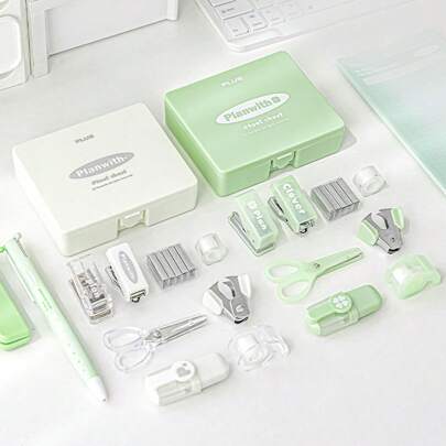 Highly Attractive Portable Study & Work Tool Kit Set, Multi-Functional Learning & Work Efficiency Package, Easy To Carry & Use, Fresh Color Matching, Good-Looking & Practical