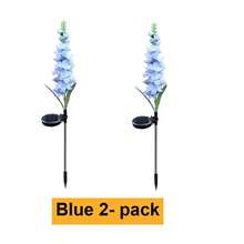 1 件/2 件太阳能风信子草坪灯，彩虹色风信子花园灯，LED 花园装饰户外照明景观灯，用于花园、庭院、露台、公园、草坪和通道装饰的塑料材料