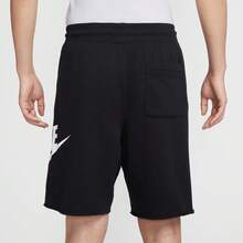 Nike 男士 AS M NK CLUB ALUMNI FT SHORT 针织短裤 FQ4951-010 - 黑色 - 查看 3