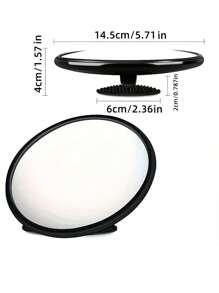 装饰艺术圆形壁镜 - 全身水平壁挂式镜子，带塑料框架，无需电力 | 客厅、卧室、玄关、浴室墙面装饰的家居装饰，用于试穿服装的自拍镜，房间装饰 - 彩色 - 查看 13