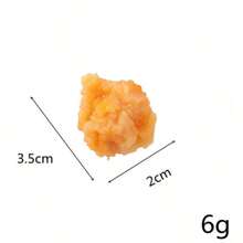 1 pieza Modelo de pollo frito falso y papas fritas, juguete decorativo miniatura de comida rápida de PVC simulada (talla única) - Multicolor - Ver 5