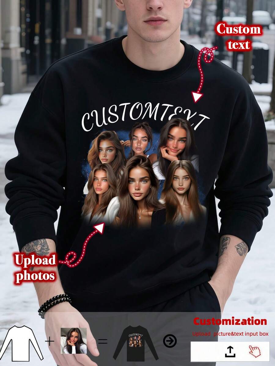 1PC Custom-Made Men's Base Top.With Its Personalized And Exclusive Design, It Serves As An Ideal Gift For Others. You Can Choose Your Favorite To Use As The Custom Pattern. Made With High-Quality Fabric And Featuring Eye-Catching Colors, It's Perfect For Gifting On Valentine's Day Or Anniversary Day.