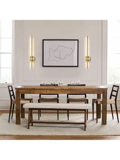 USB Rechargeable Wand Verlichting Black/Gold, 50/80cm, Touch Switch, Remote Control, Dimmable, Timer Infrared Sensor, No Wiring, Aluminum Lampshade, Battery Ideal Bedroom, Living Room, Staircase view 5