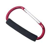 1 pezzo Grande Portachiavi Carabiner In Lega Di Alluminio, Fibbia A D A Forma Di Zaino Con Maniglia In Spugna Per Attività All'aria Aperta Come Alpinismo E Campeggio - nero - Visualizzare 8