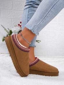 2025 New Women's Snow Boots, Thermal Lined Thick Bottom Warm Short Boots For Winter