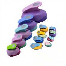 16/25/38/50mm Random Color Circle Punch DIY Embossing Punches Scrapbooking Machine Paper Cutting Hole Punch Rounder Cutter Embossing Machine DIY Creative Hand Press Flower Circle Embossing Tool; Large Round Hole Punch Printing Machine - Multicolor - View 3