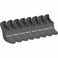 Calcetines invisibles acolchados de 8 pares para mujeres, Mujer - Carbón Surtido (8 Pares) - Ver 19