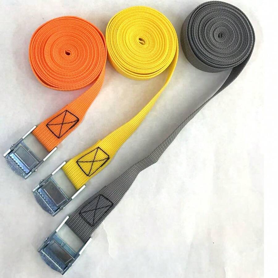 Dây buộc hàng bằng nylon có khóa cài, tháo nhanh, dùng để cố định hàng hóa, hành lý, túi xách, và có móc khóa bằng hợp kim kẽm. - A - Xem 1