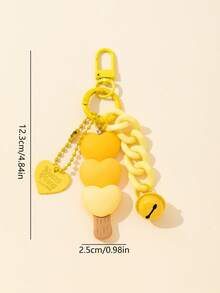 1 pieza Lindo llavero de aleación decorativo para mujeres, adecuado para uso diario, accesorios de bolso, cordones con soporte de identificación, accesorios de coche, encantos de bolso, regalo de Navidad, accesorios de coche, ideas de regalo para maestro, amigo, hermana