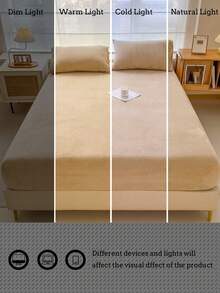 3 件柔软舒适水晶天鹅绒床单套装（1 张床单 + 2 个枕套），可机洗，适合卧室和客房，四季皆宜