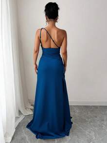 Vestidos Mujer Largos Negros Vestidos Dama Fiesta Elegantes - Azul - Ver 4