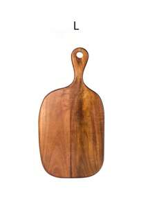 1/2pcs Wooden Creative Cutting Board, Side Shoulder Racket Rhinestone Board, Solid Wood Breadboard, Pizza Board, Sushi Board, Fruit Cutting Board Asymmetrical Double Sided Cutting Board, Fruit Tray, Snack Tray, Cutlery Tray, Table Decoration Tray
