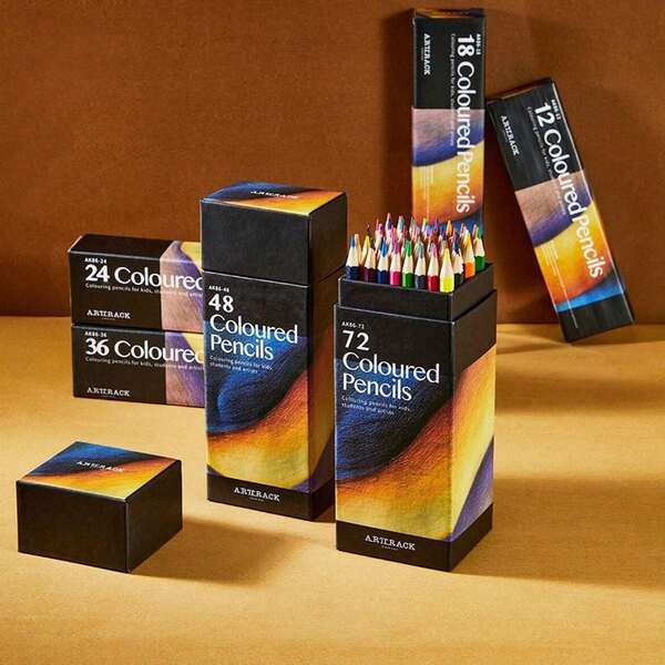 Conjunto de lápis de cor oleosos para arte, 12/24/48/72/120/160 cores, para adultos, livros de colorir, desenho, esboço, artesanato, artigos de papelaria para volta às aulas, presentes para estudantes e amigos