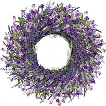 26 Inch Lavender Wreath Summer Spring Wreaths For Front Door Wreaths For Front Door For Wedding Farmhouse Purple LavenderB0DWMNY3YT[Am]14W10