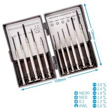 11pcs Mini Precision Magnetic Screwdriver Set, High-Quality Tiny Screwdriver Kit For Electronics, Toys, Computers And Watch Repair - Durable Metal Construction - Silver - View 3