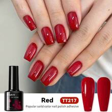 TARTU TARTU Esmalte de Gel para Unhas 8ml - 7 Cores Vibrantes, Remoção por Imersão, Cura por UV/LED, Vinho Roxo Borgonha Rosa Vermelho Vinho Rosa Roxo Azul Verde Branco Preto Azul Amarelo Verde, Cor Semitransparente, Gel Semipermanente para Manicure, Base, Primer, Para Uso Doméstico, Salão e Arte de Unhas, Presente para Mulheres