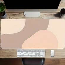 1 片防滑橡胶鼠标垫 - 简约米棕色设计鼠标垫 - 适用于 PC、笔记本电脑、办公桌面配件 办公用品 办公桌配件 鼠标垫 桌面鼠标垫 - 彩色 - 查看 10