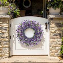 26 Inch Lavender Wreath Summer Spring Wreaths For Front Door Wreaths For Front Door For Wedding Farmhouse Purple LavenderB0DWMNY3YT[Am]14W10