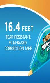 BIC Wite-Out(R) Correction Tape, Pack Of 4, BICWOTAPP418 - MiniTape,White - View 2