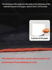 1 pieza Funda para asiento trasero de coche de tela Oxford 210D delgada, resistente al agua y a los arañazos para perros, para salidas con mascotas