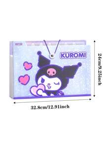 1pc Cartoon Sanrio Character File Folder, 8-Layer Large Capacity A4 Document Organizer, Elementary Student Paper Holder, Transparent Insert Page Data Bag, High-Quality Children File Folder - Multicolor - View 5