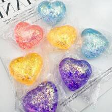 6厘米麦芽胶减压球，柔软挤压感官玩具，抗压力珍珠彩虹色慢回弹挤压球 - 彩色 - 查看 9