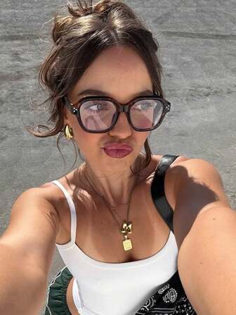 1 st sköldpaddsmönstrade retro risnagelglasögon damer casual modeglasögon för daglig läsning och arbetspendling outfits strandaccessoarer vintage y2k basics affärscasual presenter