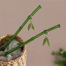 1pc New Chinese Style Geometric Floral Hair Clip, Vintage Elegant Girl Hair Accessory, Minimalist Modern High-End Hair Stick Ornament, Bun Extension, Hair Bun Maker, Bun Hair Piece, Hair Styling Pins, Pins For Hair, Bobby Pins, Flower, Vacation Outfits Woman, Hair Accessories