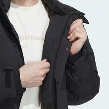 Adidas Herren Outdoor Sport Lässig Basic Winddichte Warme Kapuzenjacke mit Daunenfüllung IU2682