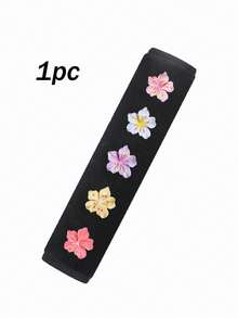 1 pièce /2 pièces Décoration florale pour ceinture de de voiture, protection pour l'épaule, housse de protection pour ceinture de anti-blocage, accessoires de voiture pour femmes - Taille Unique - Voir 14