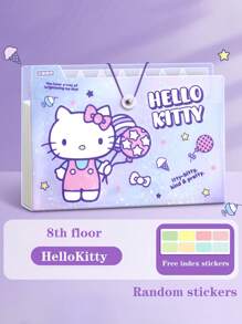 1pc Cartoon Sanrio Character File Folder, 8-Layer Large Capacity A4 Document Organizer, Elementary Student Paper Holder, Transparent Insert Page Data Bag, High-Quality Children File Folder - Multicolor - View 10