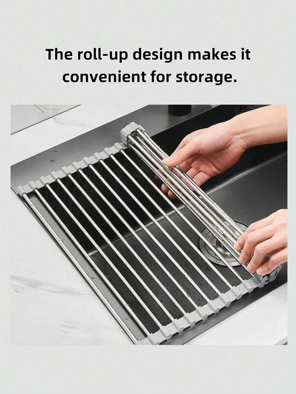 1 Stück Silikon Abtropfmatte, hitzebeständige Matte, Küchen- und Esszimmermatte, Tassen- & Bestecktrockner, gerippte Abtropfmatte