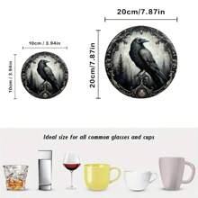 4/6 buc suporturi decorative cu craniu și flori, covorașe pentru băuturi, potrivite pentru casă și petrecere, protecții de masă antiderapante multifuncționale rezistente la căldură, cadou ideal pentru prieteni și familie