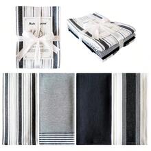 4pcs/Set Assorted Rectangular (17.72*25.59inch) Kitchen Towel Set, Soft Absorbent Dish Cloth, Cleaning Rags, Tea Towels, Ribbon Packaging, Suitable As Thanksgiving Gift, Farmhouse Kitchen Decor