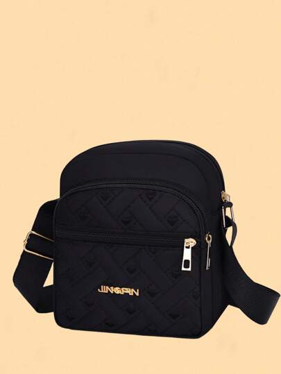 Bolso nuevo para dama - Bolso cruzado de tela Oxford con múltiples capas de nailon para sostener el teléfono móvil, bolso de hombro casual