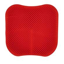 Silicon Seat Cushion, Cooling Seat Cushion (Super Large & Thick), Breathable Honeycomb Design Absorbs Pressure Points Seat Cushion, Gel Cushion For Office Chair, Home Car Seat Cushion For Wheelchair - 紅色 - 查看 6