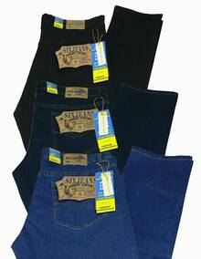 SIX JEANS MEN'S JEANS Single Color All Regular Fit Pocket - 黑色 - 查看 4