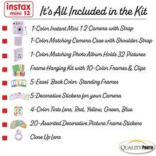 Fujifilm Instax Mini 12 Instant Camera + Quality Photo Value Bundle, Case, Decoration Stickers, Frames, Photo Album (Lilac Purple) - Màu Lilac Tím - Xem 3