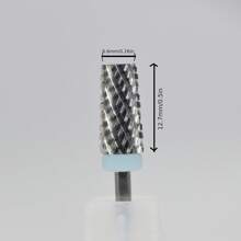 1 件装锋利指甲钻头大号原色梯形锥形筒钨钢硬质合金铣刀头修甲修脚美甲工具 - 彩色 - 查看 3