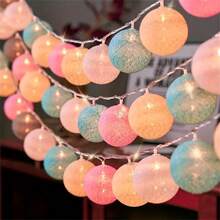 Thread Ball LED Fairy String Lights, Energy Efficient Decorative Fairy Lights, LED String Lights For Outdoor Indoor Bedroom Wedding Party Decorbaby Shower Family Decorations Gifts - Color - View 12